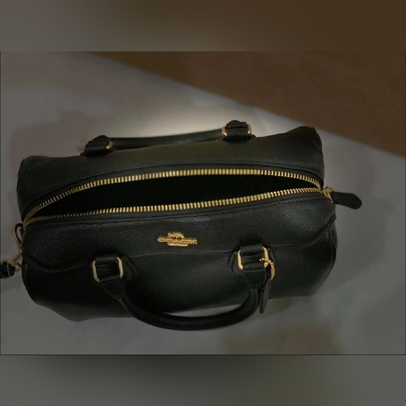 COACH Designer Black 2 way Mini Bennett Satchel Doctor Bag Purse Handbag - Picture 2 of 8